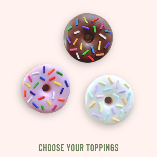 Frosted Donut Magnet with Sprinkles